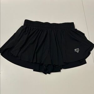 Keiki Kona Women's Black Flowy Running Shorts M